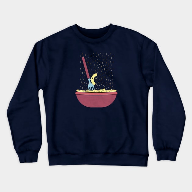 Singing In The Cheese Crewneck Sweatshirt by HandsOffMyDinosaur